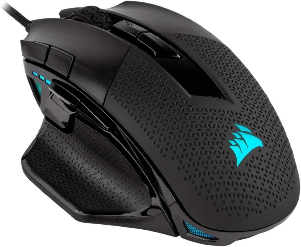 Corsair NIGHTSWORD RGB Adjustable Weight FPS MOBA PC Gaming Mouse