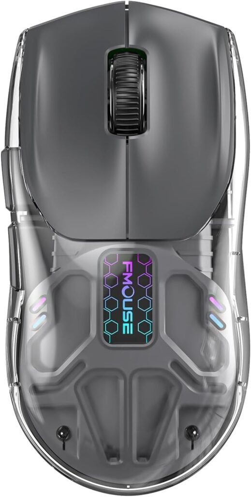 Transparent Shell Wireless Gaming Mouse