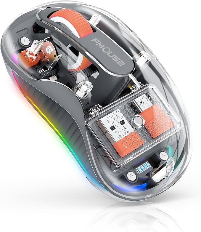 FMOUSE Transparent Wireless Mouse